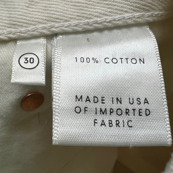 GRLFRND‎ Blare White Jean Skirt, Larchmont Ivory, 30 - Picture 12 of 13